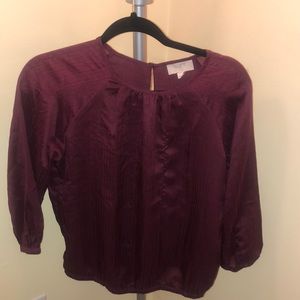 Maroon LOFT Dress Shirt